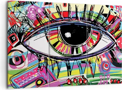 Produktbild von Bild auf Leinwand - Leinwandbild - Digital abstraktion farben - 105x70cm - Wand Bild - Wanddeko - Leinwanddruck - Bilder - Kunstdruck - Wanddekoration - Leinwand bilder - Wandkunst - CE105x70-2908