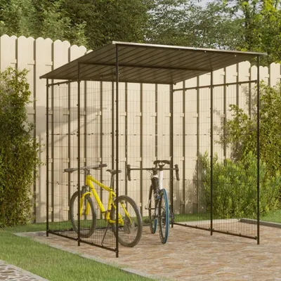 Produktbild von Cloris Designermöbel Fahrradschuppen 190x190x222 cm Stahl Schwarz 2024 Neu