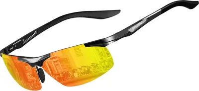 Produktbild von SIPLION Herren Sportbrille Polarisierte Sonnenbrille Al-Mg Metallrahme UV400 CAT 3