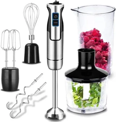 Obrázek produktu pro Sada tří mixérů – ruční mixér – sada mixérů – šlehač – nerezová – 3 v 1 – kuchyňský robot – omáčky – smoothie – dětská výživa