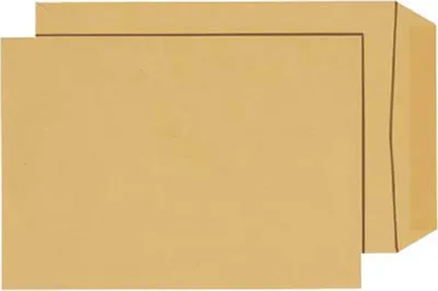 Two brown envelopes are stacked on top of each other.