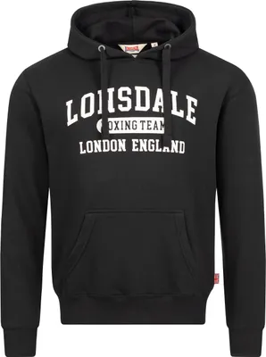 Produktbild von Herren Kapuzensweatshirt normale Passform SMERLIE Black/White XXL Lonsdale