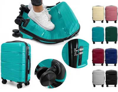 Produktbild von RGL PP3 L Polypropylen Koffer Reisekoffer Hardcase Koffer TSA-Schloss Trolley Hartschalenkoffer Grösse: L Farbe: Türkis