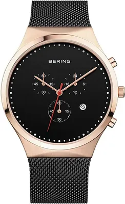 Produktbild von Bering Herren Uhr Armbanduhr Chronograph Classic - 14740-166 Meshband