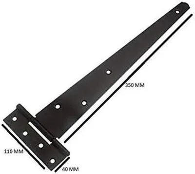 Produktbild von Famanu T-Scharnier 14 Zoll (350 mm) - Schwarz, 3er Set