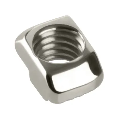 Produktbild von Nutensteine, Hammermutter, Nutmuttern, Nutsteine mit und ohne Federkugel TYP B, TYP I, vernickelt (Nutstein Nut 6, M5, 200 Stück)