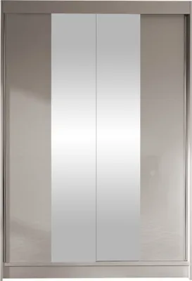 Produktbild von MIRJAN24 Schiebetürenschrank Lino II, Schrank mit Spiegel, Kleiderschrank (Cashmere, ohne Beleuchtung)