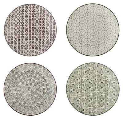 Produktbild von BLOOMINGVILLE | Karine Teller, Bunt, Steingut | D20xH2,5 cm, 4 assort. | 21100607