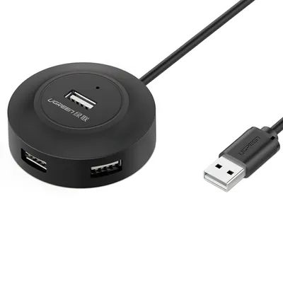 Image de UGREEN Hub USB 2.0 4x USB-A, 1m - Noir