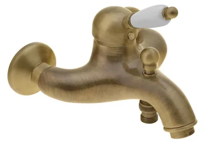 Produktbild von Sapho KIRKÉ WHITE Wannenarmatur, weißer Hebel, Bronze
