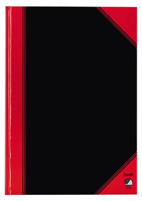 Produktbild von Bantex 100302815, Einfarbig, Schwarz, Rot, A4, 96 Blätter, 70 g/m², Taschenbuch