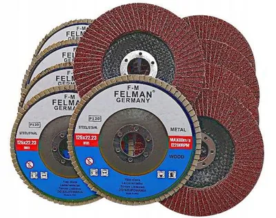 Produktbild von Felman Lamellenschleifscheibe 125mm Körnung 120 (10 Stück)