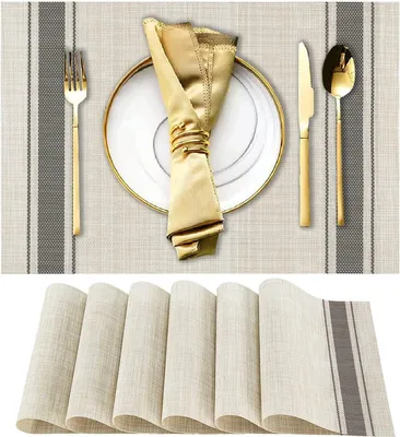 Image de Omgoods - Coffret de 6 sous-verres élégants - Résistants à la chaleur et aux taches