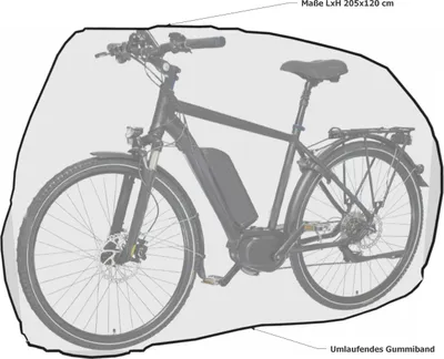 Produktbild von Grasekamp Fahrradabdeckung Fahrrad Abdeckplane  Universal Fahrradgarage Fahrradhülle