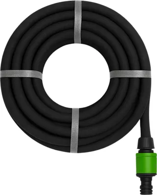 Obrázok produktu pre Kinzo kvapkacia hadica 15M Ø14mm - Záhradná hadica - Záhradná hadica s 3 spojkami - Úsporná záhradná hadica pre postrekovací systém - Čierna hadica