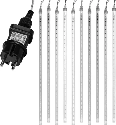 Produktbild von VOLTRONIC 480 LED Meteor-Shower Lichterkette Innen Außen Party Garten Kalt-Weiß