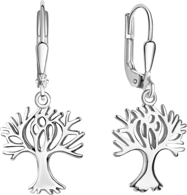 Produktbild von V Ohrhänger 925/- Sterling Silber 3,0cm weiß 299230037R-1