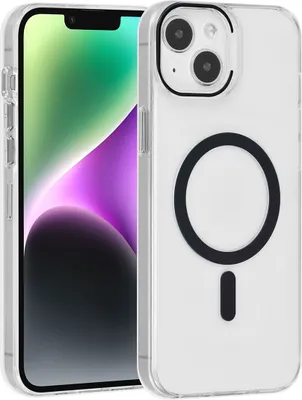 Zdjęcie produktu dla UNIQ Accessory iPhone 15 & 14 Plus Hardcase Backcover kompatybilny z magsafe - przezroczysty - czarny