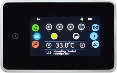 Produktbild von Gecko Whirlpool Bedienfeld in.k1001 mit Farb-Touchscreen Whirlpool Display