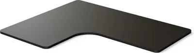 Produktbild von Eck Tischplatte Schwarz / 160 x 130 x 70 cm