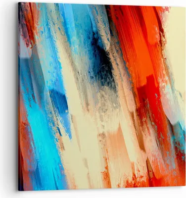 Produktbild von Bild auf Leinwand - Leinwandbild - Abstraktion modern - 70x70cm - Wand Bild - Wanddeko - Wandbilder - Leinwanddruck - Bilder - Kunstdruck - Wanddekoration - Leinwand bilder - Wandkunst - AC70x70-4087