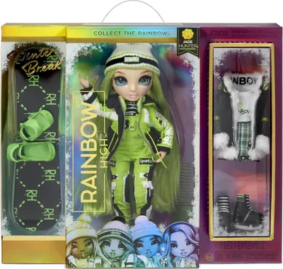 Produktbild von Rainbow High Winter Break Fashion Doll- Jade Hunter (Green)