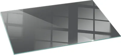 Produktbild von Glasbodenplatte für 100x50 cm – Kaminofen – Kaminplatte Glas – Schutzglas – Funkenschutzplatte –Glasbodenplatte Feuerfeste – Hitzeschutzplatte – Bodenschutz aus Glas – Farbe Graubraun