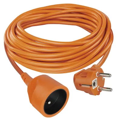 Prodlužovací kabel 10 m / 1 zásuvka / oranžový / PVC / 250 V / 1,5 mm2