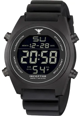 Produktbild von KHS - Armbanduhr - Herren - Inceptor Black Steel Digital - KHS.INCBSD.DB