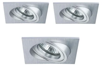 Produktbild von Paulmann 925.21, Einbaustrahler, GX5.3, 3 Glühbirne(n), Halogen, 105 W, Aluminium
