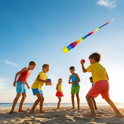 Produktbild von 3 Regenbogen-Spielbälle als Trainingsbälle mit Regenbogenschwanz