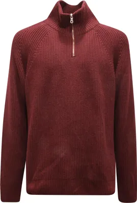 Productafbeelding van 1696AZ MAGLIONE UOMO BROOKSFIELD - Herenpullover met halve rits, wolmix