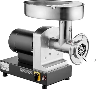 Zdjęcie produktu dla Maszynka do mielenia mięsa, silnik 750 W, konstrukcja ze stali nierdzewnej, 14 funtów