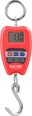 Obrázek produktu pro EXTOL PREMIUM váha závěsná digitální, 0,35 - 200kg, 8822000