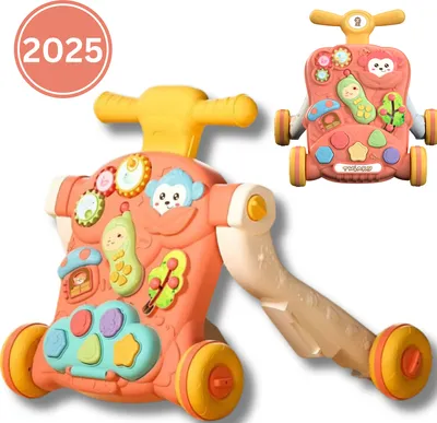 Produktbild von Twinky® Premium Babywalker – Lauflernwagen für Baby und Kind mit Spielset, Geschwindigkeitskontrolle & abnehmbarem Telefon – Laufstuhl & Rutschauto