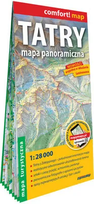Immagine prodotto di Mappa turistica panoramica laminata dei Monti Tatra 1 : 28 000