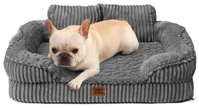 Immagine prodotto di Cuccia ortopedica per cani, colore grigio, dimensioni 76x51 cm