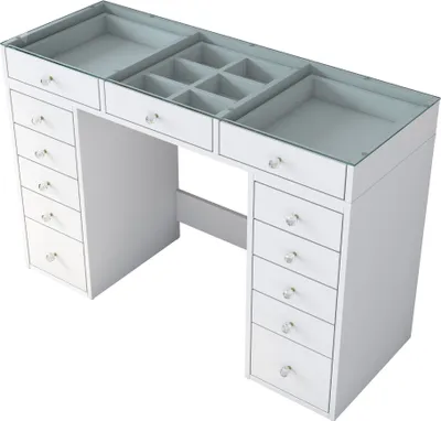 Zdjęcie produktu dla Skye Decor, BJ105 - 2716, stoliki do makijażu, biały, 120 x 79,8 x 44,5 cm