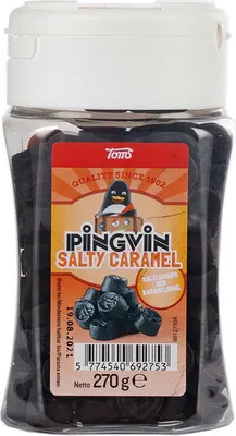 Produktbild von Toms Pingvin Salty Caramel Pastiller 270g