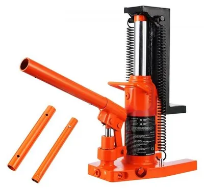 Produktbild von Hydraulischer Wagenheber - 2,5 t - Klauenheber - 5 t Hubkapazität - Maschinenwagenheber - Zehenhöhe 20-135 mm - Oberhöhe 227-340 mm - Lufthydraulischer Klauenheber