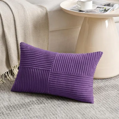 Produktbild von Kissenbezug 40x80 cm Violett Kordsamt 1 Stück
