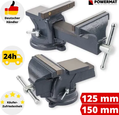 Produktbild von Schraubstock Drehbar 150 mm Tischschraubstock Gusseisen Amboss Drehteller