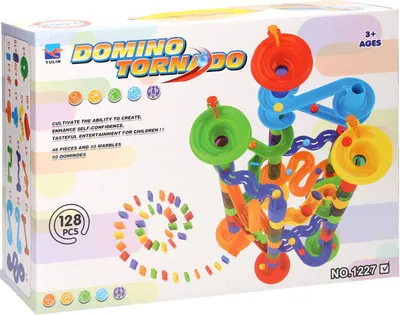 Produktbild von Domino tornado knikkerbaan 128dlg.