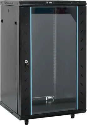 Produktbild von 18U Netzwerkschrank 19" IP20 Schwarz 60x60x100 cm