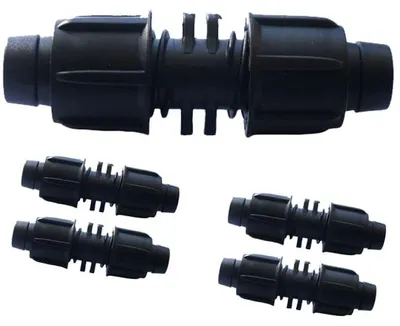 Immagine prodotto di Raccordo per tubi di irrigazione a goccia da 16 mm - Confezione da 100 pezzi