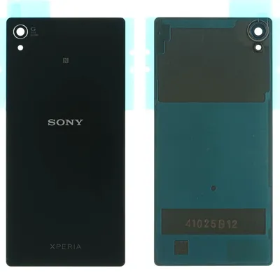 Produktbild von Sony Xperia Z3+ Backcover + Kameraglas + Kleber, Schwarz