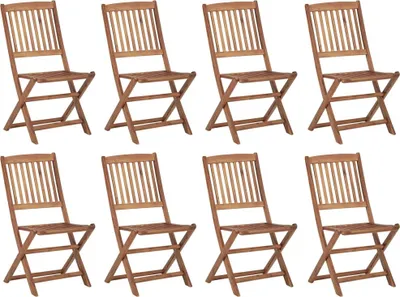 Produktbild von VidaXL 3075119, Terrasse, Gepolsterter Sitz, Akazienholz, Rot, Polyester, 485 mm