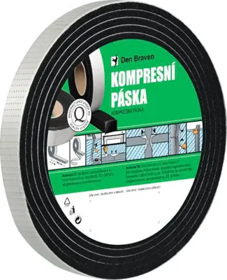 Obrázek produktu pro Kompresní páska Debbex 10 mm x 15 mm, 12 m černá