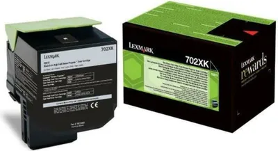 Obrázek produktu pro Lexmark 702XK R, 8000 str., Černá, 1 kusů