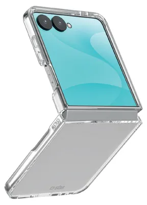 Productafbeelding van Hybride hoesje voor Samsung Z Flip 8, transparant flipcase, AI-gegenereerde afbeelding
